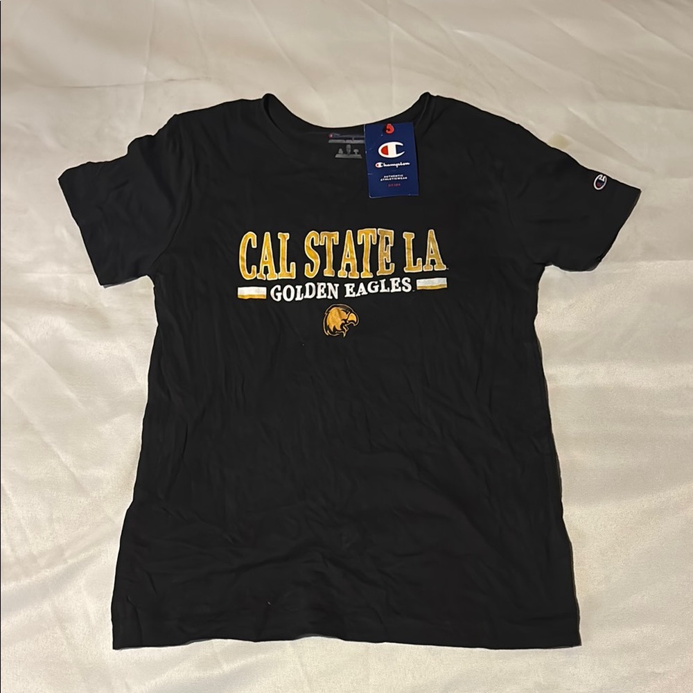Champion Black and Yellow Cal State LA Women's Top